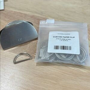 Cloth & Paper Stainless Steel Paper Clips and Cardholder